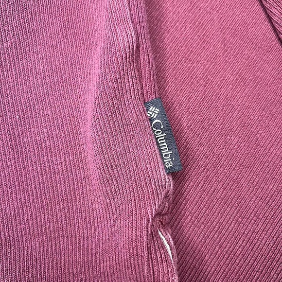 Vintage Maroon Columbia Button Up Long Sleeve Polo - Picture 3 of 4